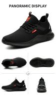 Zapatos de seguridad para hombre con puntera de acero, zapatos de trabajo antigolpes, zapatillas deportivas, zapatos indestructibles ligeros a prueba de pinchazos, envío triangular - details 7