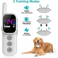 Collar de entrenamiento para perros con control remoto, dispositivo de parada de ladridos con descarga eléctrica de 1000 pies para perros pequeños de 5 a 110 libras y perros medianos, - details 0