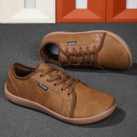 Zapatos de punta ancha de cuero Artificial para hombres y mujeres, zapatos descalzos, caja de punta ancha minimalista, antideslizantes, ligeros - details 1