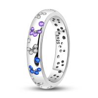 Anillos de mariposa de plata de ley 2023 100% para mujer, anillos de circón coloridos, joyería fina de compromiso de boda, regalos de cumpleaños, 925 - details 0