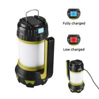 Lámpara LED para acampada, linterna recargable por USB, foco regulable, luz de trabajo, reflector impermeable, linterna de emergencia - details 0