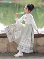 Falda de caballo de alta gama para niñas, Hanfu mejorado Ming mad, ropa fina y antigua para niños, estilo Tang, verano - details 18