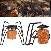 Estufa de araña ajustable portátil de potencia de fuego de acero inoxidable ligera de 2900W, cocina de viaje al aire libre - details 1