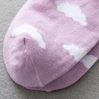 Calcetines de algodón con diseño de nubes dulces, cielo azul, estilo universitario, medias femeninas de estilo Ins, calcetines de tubo medio, estilo coreano - details 2