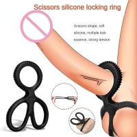 Leten-anillos de bloqueo de silicona para hombre, anillo reutilizable para retrasar la eyaculación, productos de Bondage para el escroto, juguetes eróticos para erección de pareja - details 1