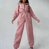 Traje Deportivo con Capucha Casual para Mujeres Conjunto de Moda y Deportista - details 3