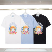 Nueva colección de verano con estampado frontal, camiseta deportiva de cuello redondo de algodón puro para hombre, camisa informal de estilo básico para parejas - details 16