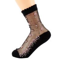 Calcetines tobilleros con lazo de seda de vidrio fino Jacquard de ocio transparente calcetines cortos calcetines de cristal - details 7