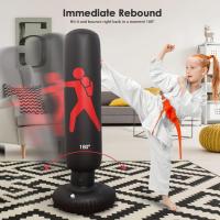 Bolsa de Golpe Inflable para Niños 160cm, Equipo de Entrenamiento de Karate y Kickboxing con Gloves de Boxeo y Bomba de Aire - details 4