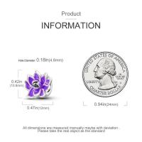 Dijes de la serie Floral en plata de ley 100% auténtica para mujer, joyería fina, pulsera y brazaletes de cumpleaños, material: metal principal - details 29