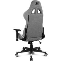 DR90 - Silla Gaming Profesional, Tejido Transpirable, reposabrazos 2D Acolchado, Base Nylon Reforzado, pistón Clase 4, cojín Lumbar y Cervical, Color Gris/Blanco - details 10