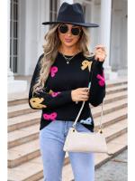 Suéter corto de punto para mujer, jersey de cuello redondo Kawaii, ropa informal ligera, tendencia de ventas - details 2