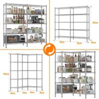 Estantería de Almacenamiento de 4 Niveles de Metal Ajustable en Altura para Cocina y Despensa - details 29