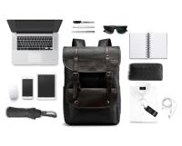 Bolsos retro para hombres, mochilas de cuero impermeables de gran capacidad, moda - details 0