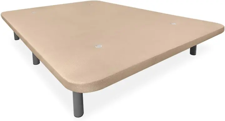 Cama de Metal Reforzada en 3D Estabilidad Gran, Barras de Refuerzo, 6 Patas Metálicas Roscadas, 27cm, 105x190, Blanco - 1