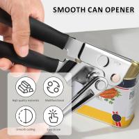Abridor de latas de manivela, herramienta Manual Universal con cuchillas afiladas, utensilios de cocina, 2 piezas - details 2