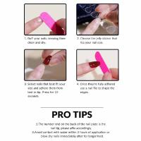 Uñas Postizas Cuadradas Cortas De Presión Con Diseño De Corazón En Color Nude Con 1 Gel Jelly Y 1 Archivo De Uñas - details 6