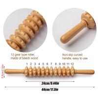 Herramienta de Masaje de Terapia de Madera Rodillo de Masaje para Alivio de Dolor y Drenaje Lápiz - details 0