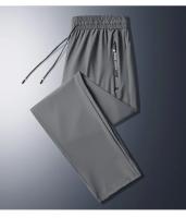 Pantalones de Seda Helada de Verano para Hombre Ropa de Trabajo de Estilo Holgado - details 20