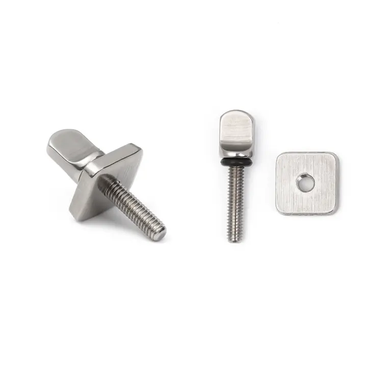 Placa de repuesto de acero inoxidable para tabla de surf, piezas de alta calidad, aletas multiherramienta, tornillo, accesorios para barcos, 1/2 piezas - 1