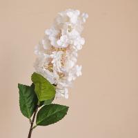 Flores de hortensias artificiales de lujo, rama de flores de hortensias lilas elegantes realistas, flor falsa de plástico hecha a mano - details 1