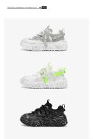Hombres 2025 primavera y verano nueva malla de moda transpirable deportes ligeros suela suave papá popular versátil zapatos casuales. - details 1