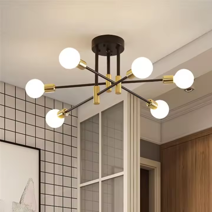 Lámpara Moderno Originalidad Minimalismo Candelabro Restaurante Sala de estar Cocina Oficina Decoración 50 cm - (Blanco) - 1