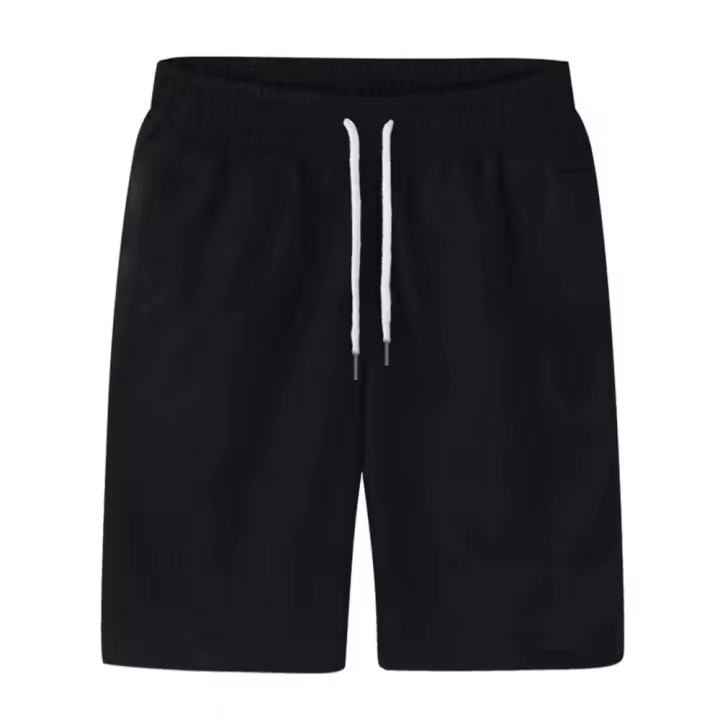 Bolsillos deportivos para hombre, pantalones cortos de playa, corte holgado, cremallera - 1