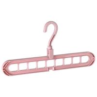 Colgador de ropa plegable multifuncional, percha mágica para almacenamiento de armario de dormitorio, 9 agujeros, ahorro de espacio - details 12