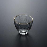 Juego maestro de Kung Fu, taza de té de cristal gruesa transparente con bordes con patrón de martillo para el hogar, taza de té pequeña King - details 0