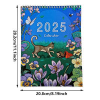 Calendario de pared de viaje para decoración del hogar y la Oficina, Plan diario de naturaleza y Vida Silvestre, 2025 - details 2