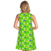 Vestido Duo de búho sin mangas informal para mujer, divertido pájaro verde, viajes personalizados, D-Duogos - details 57