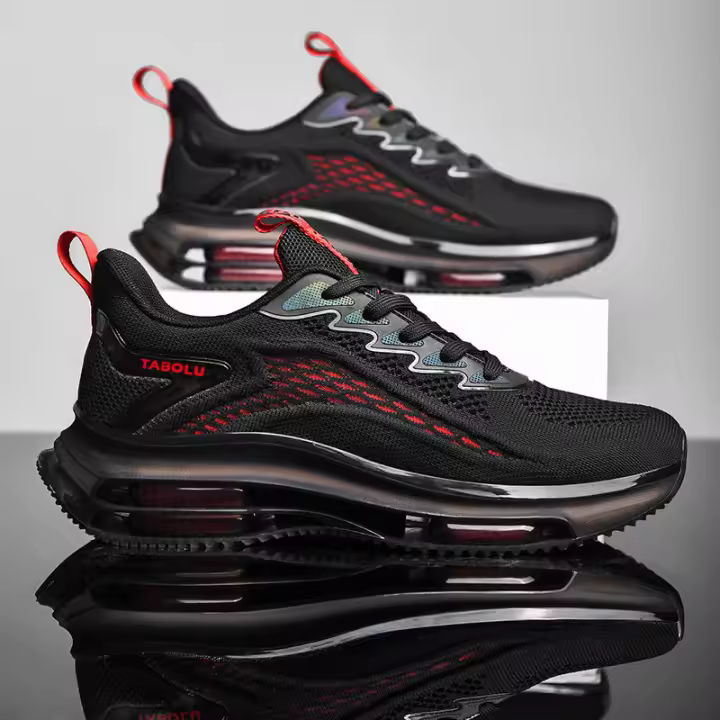 Zapatos deportivos de malla transpirable, ligeros y delgados para hombre, de marca moderna, para correr, con amortiguación de aire, para jóvenes. - 1