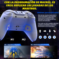 Controlador de juego para móvil inalámbrico, Joystick Hall de 1000Hz para Switch/PC/IOS/Android, Gamepad para PS4, compatible con giroscopio Turbo de seis ejes - details 5
