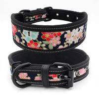 nailon reflectante perro, ustable, cómodo, acolchado, collares anchos mascotas para perros medianos y grandes, Collar de pastor - details 13