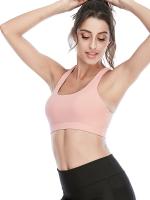 Tops cortos de manga corta para mujer, camisa deportiva de Yoga Rosa cruzada - details 2