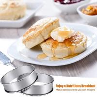 Anillos de tarta para Muffin de acero inoxidable, para hacer alimentos, pastel de frutas, galletas, anillo de tarta doble enrollado, accesorio de cocina de 8/9/10cm, 1 Uds. - details 20