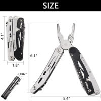 Alicates Multifuncionales LUCHSHIY para Camping al Aire Libre Herramienta de Mano Plegable con Cuchillo Tijeras y Sierra - details 9