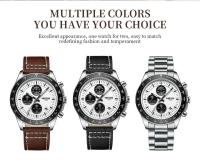Reloj Analógico de Lujo para Hombres NIBOSI Automático, Correa de Cuero, Estilo Vintage, Impermeable, Elegante - details 4