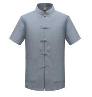 Ropa de estilo chino para hombre, pantalones masculinos con cuello levantado Hanfu - details 5