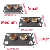 Alfombrilla de alimentación para mascotas, Mantel Individual de secado rápido, impermeable, tazón de comida para perros y gatos - details 0