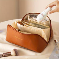 Bolso de cosméticos grande y portátil para mujeres, ideal para maquillaje, viajes, piel y artículos de tocador Organizador de - details 3