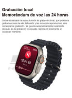 2025 Nuevo HK9 Ultra 2 MAX Smartwatch Bluetooth Llamada Detección de frecuencia cardíaca Modo deportivo Linterna 1GB de memoria AMOLED Compatible con Android IOS Smartwatch - details 5