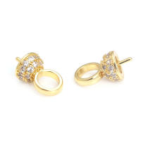 Colgante de Abalorio de Cuentas de Medio Agujero de Oro 18K Material de Metal de China - details 61