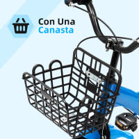 Bicicleta de acero al carbono para niños, bici de 12 pulgadas para principiantes, para interiores y exteriores, regalo para niños - details 2