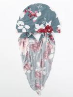 Gorros Hijab musulmanes de Ramadán, turbante de cola larga elástico suave para la cabeza, tocado estampado de moda, utilizable - details 2