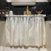 Mariya-cortina de fregadero de cocina lisa, diseño elegante, tamaño estándar, 60x30 pulgadas, Lababo - details 2