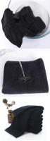 Toalla facial suave de algodón negro, baño de Hotel, belleza, hogar, fuerte absorción de agua, toallas de cocina - details 2