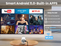 S100 Proyector WIFI Pantalla Proyección Hogar Android 11 Proyector Barril Portátil - details 3