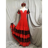 Falda Flamenca Profesional Diseño Original Moda Étnica para Mujeres - details 5